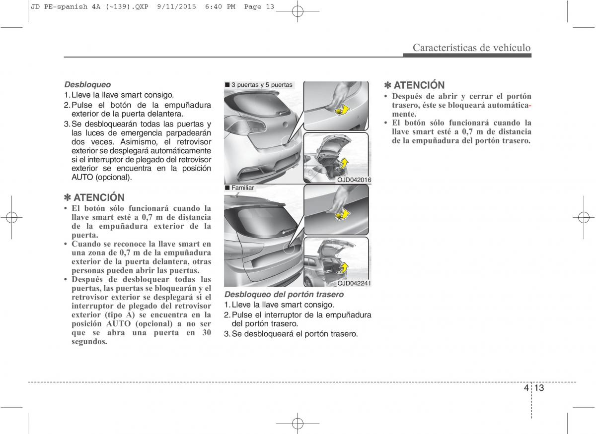 KIA Ceed II 2 manual del propietario / page 98