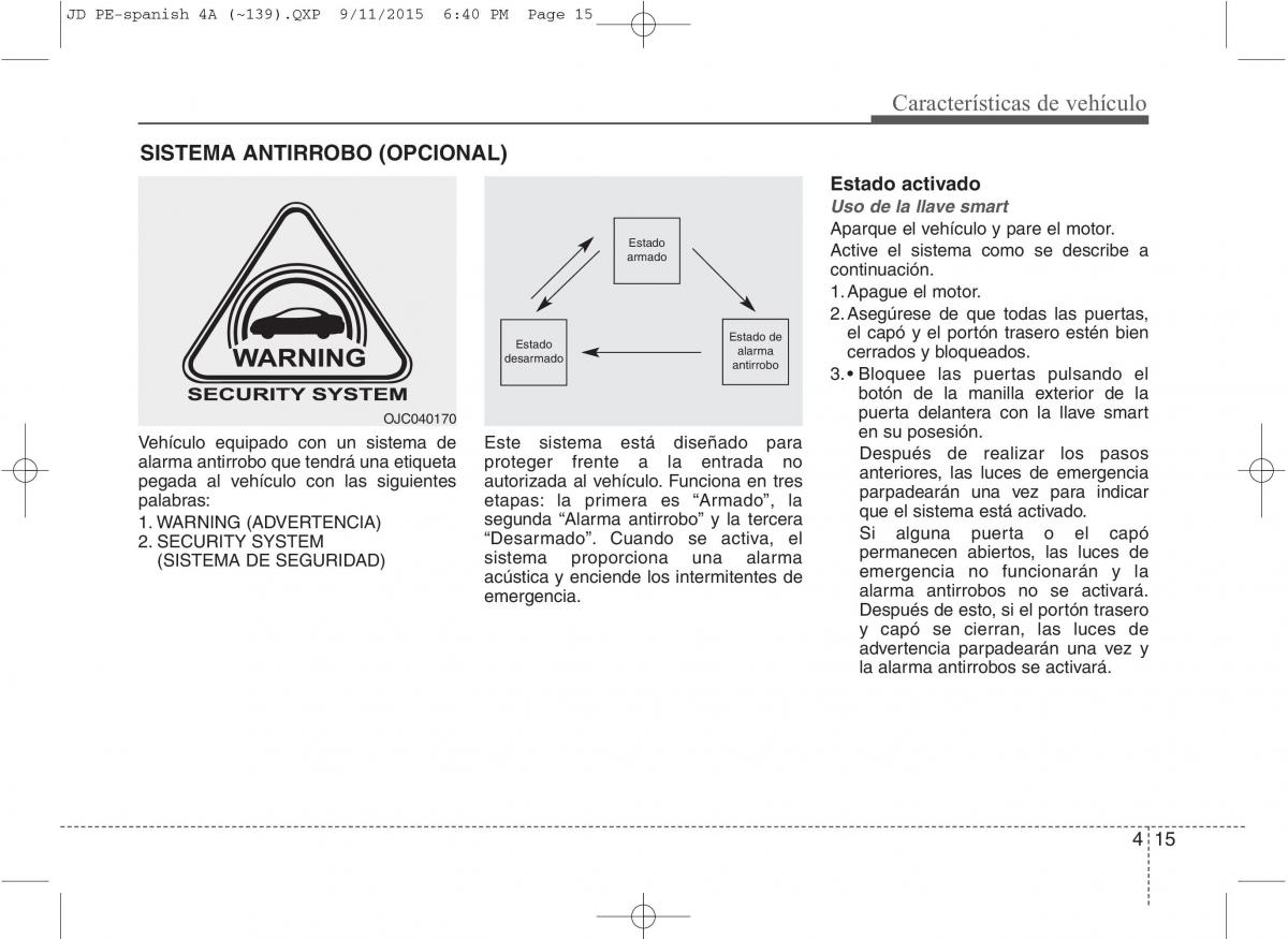 KIA Ceed II 2 manual del propietario / page 100