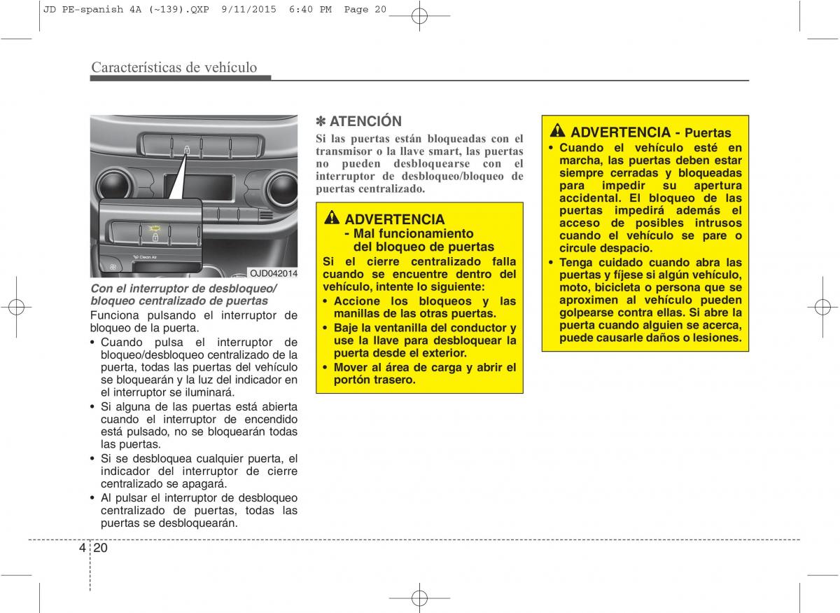 KIA Ceed II 2 manual del propietario / page 105