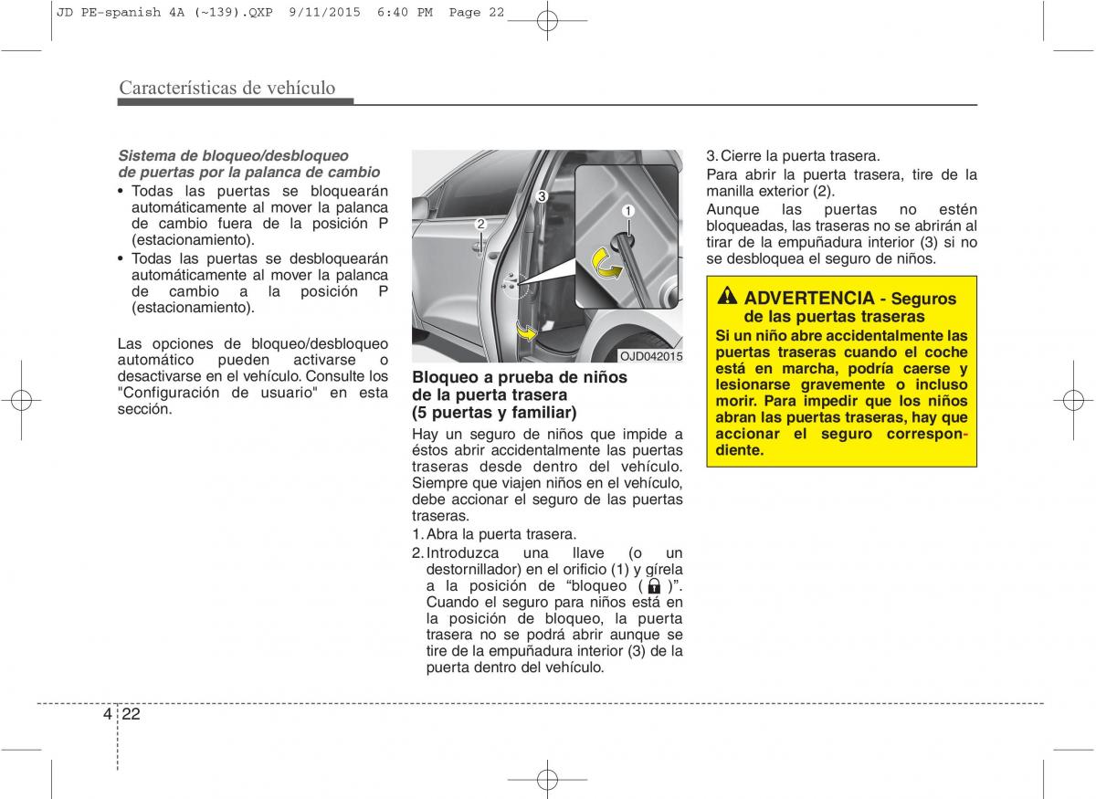 KIA Ceed II 2 manual del propietario / page 107