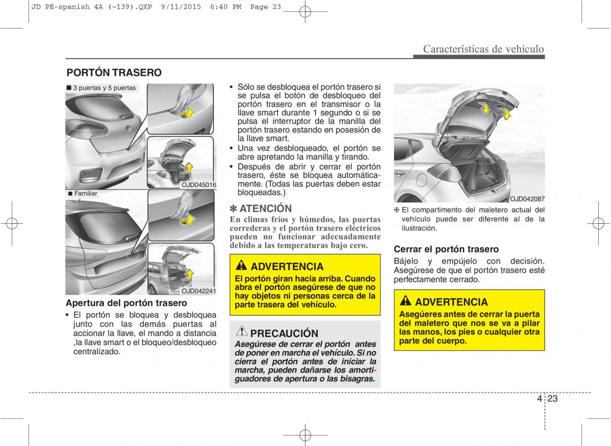 KIA Ceed II 2 manual del propietario / page 108