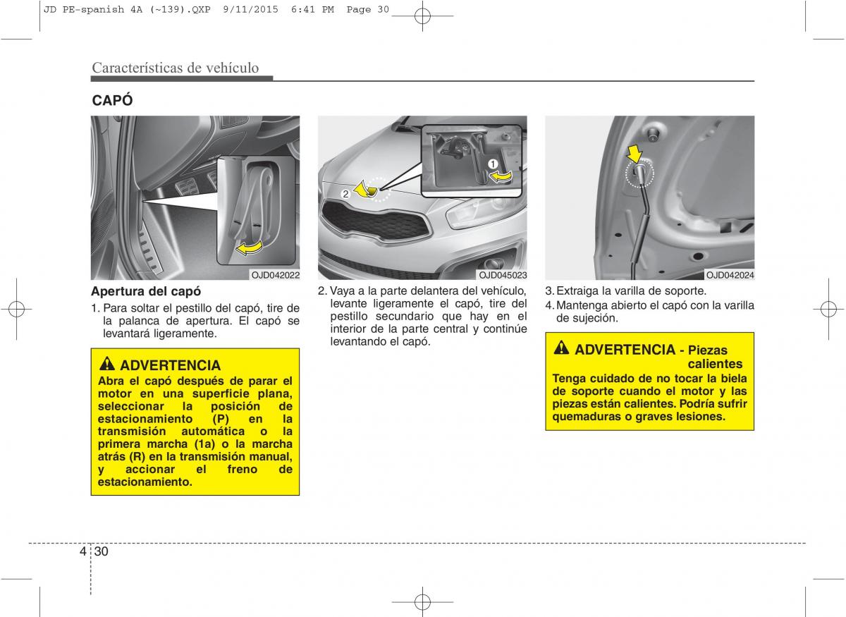 KIA Ceed II 2 manual del propietario / page 115