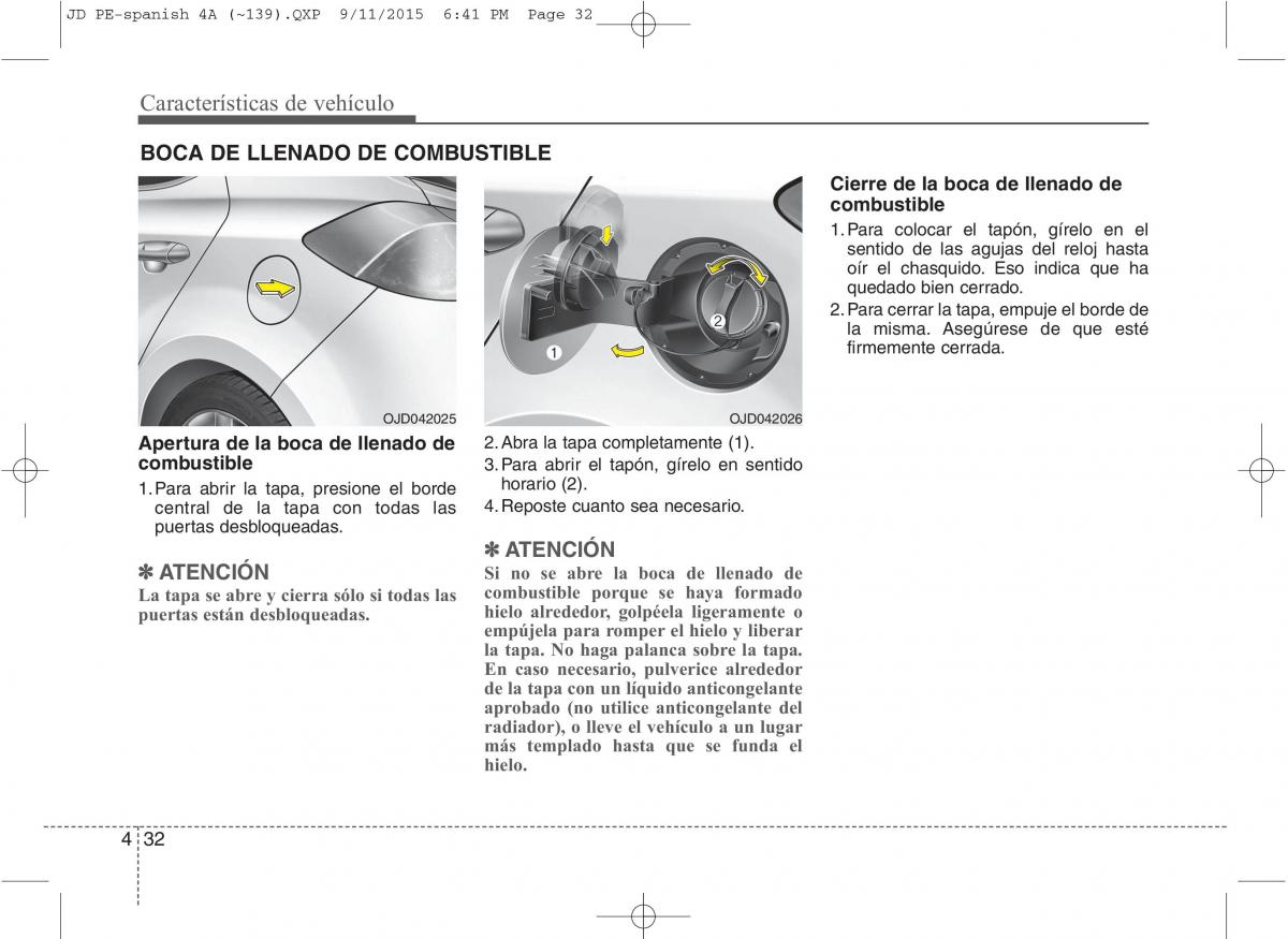 KIA Ceed II 2 manual del propietario / page 117