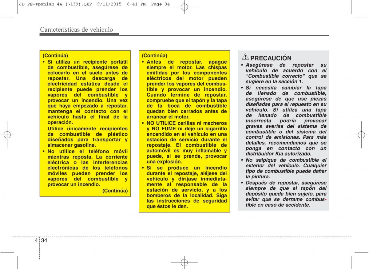 KIA Ceed II 2 manual del propietario / page 119