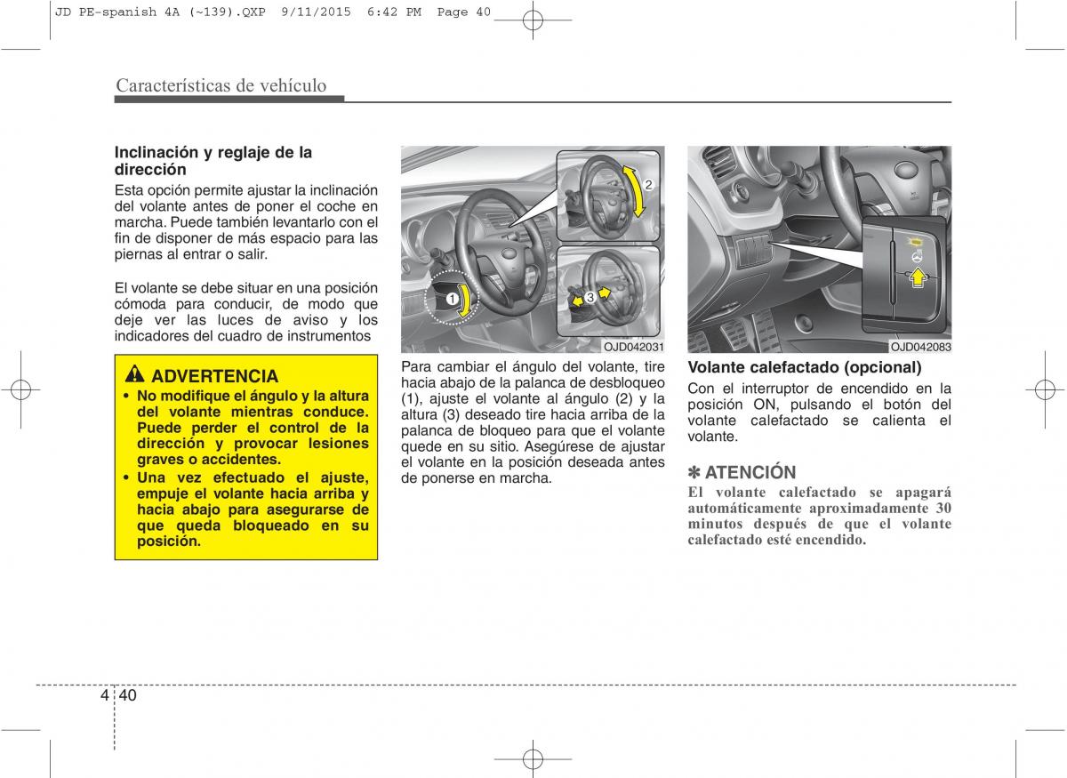 KIA Ceed II 2 manual del propietario / page 125