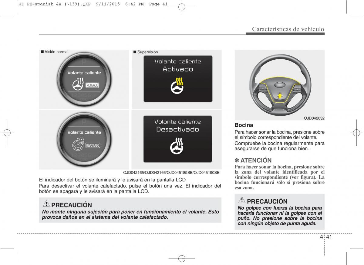 KIA Ceed II 2 manual del propietario / page 126