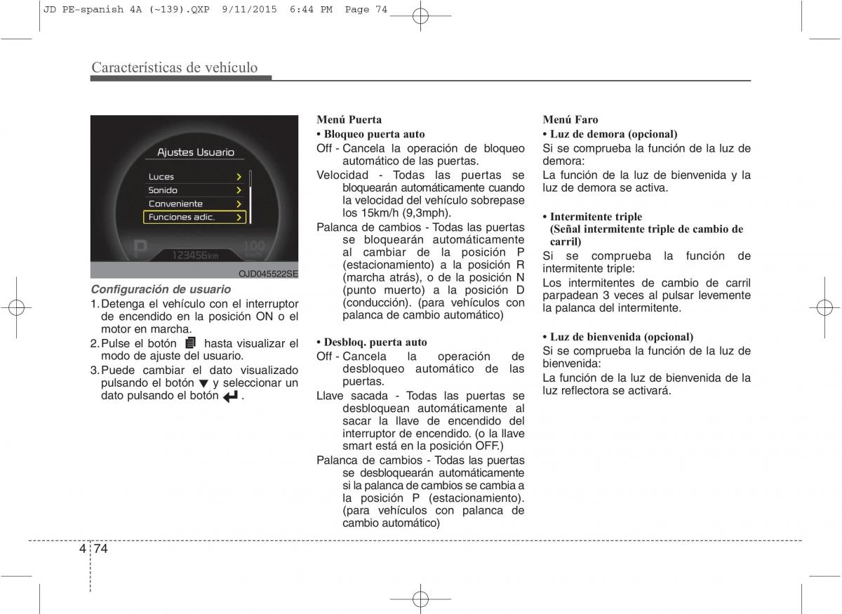 KIA Ceed II 2 manual del propietario / page 159