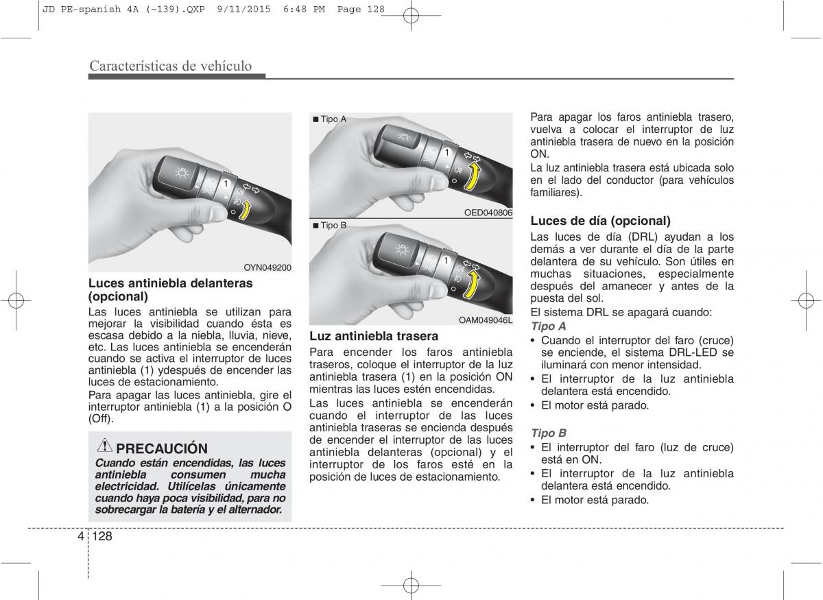 KIA Ceed II 2 manual del propietario / page 213