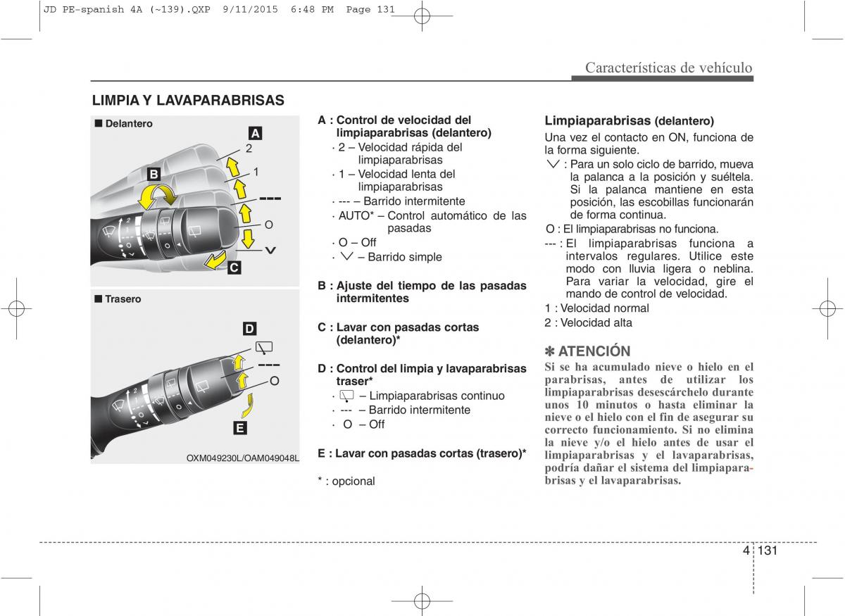 KIA Ceed II 2 manual del propietario / page 216