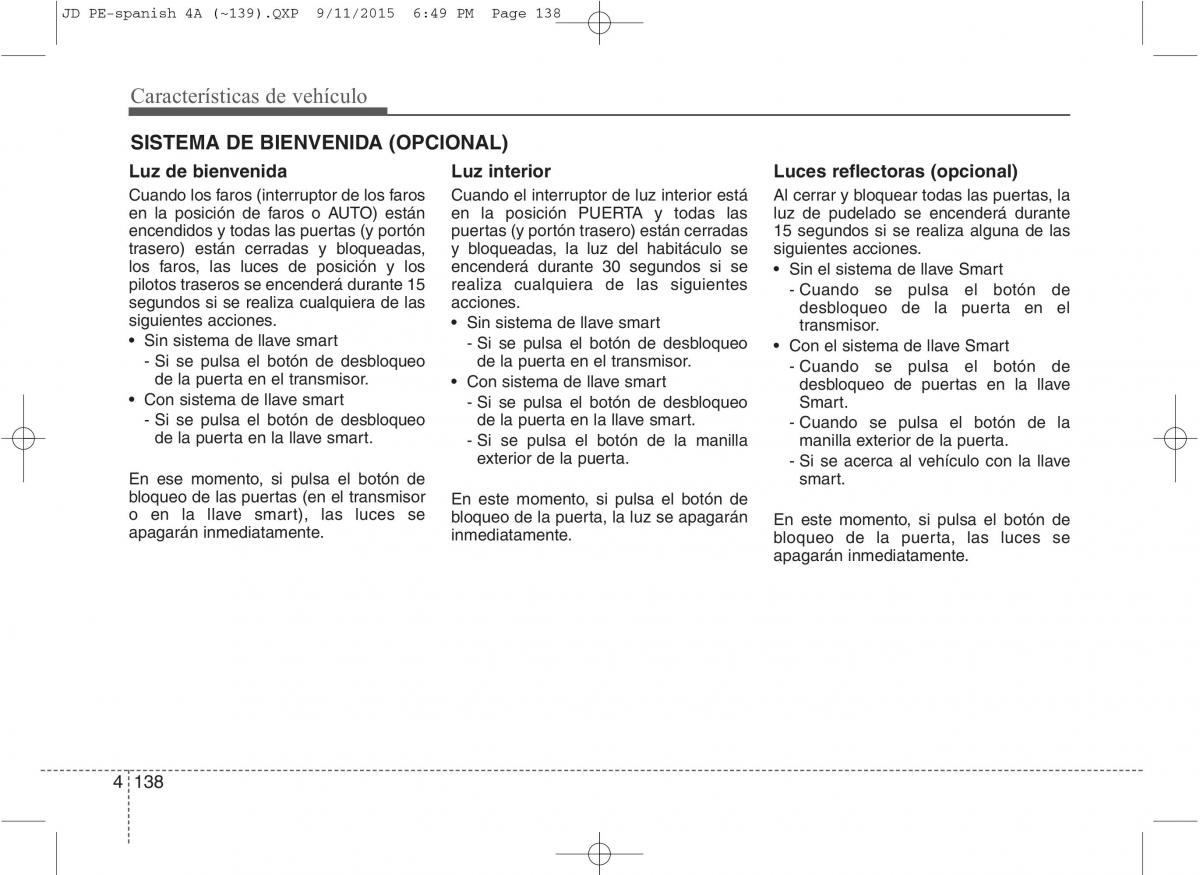 KIA Ceed II 2 manual del propietario / page 223