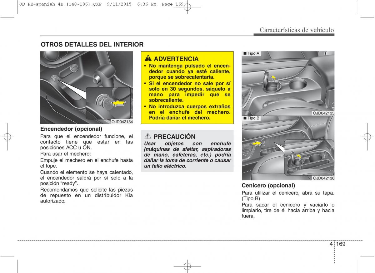 KIA Ceed II 2 manual del propietario / page 254