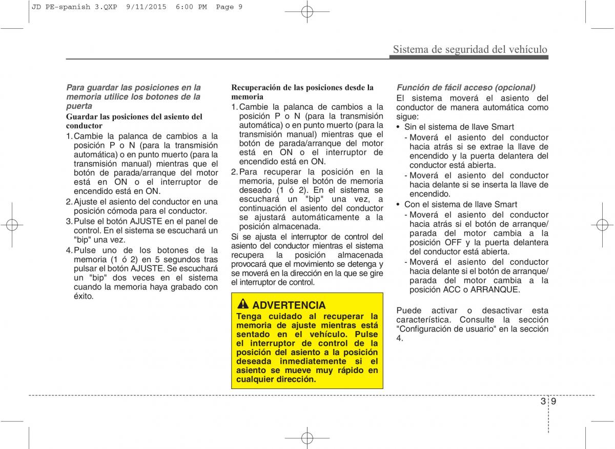 KIA Ceed II 2 manual del propietario / page 26