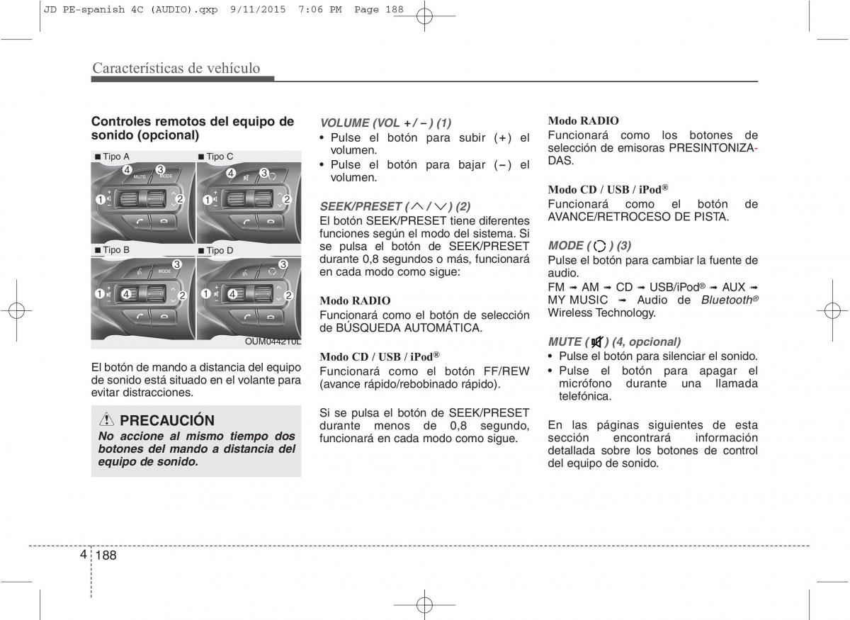 KIA Ceed II 2 manual del propietario / page 273