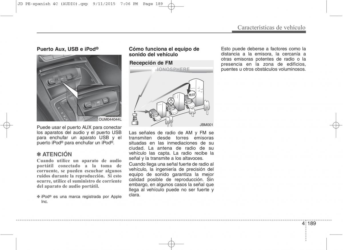 KIA Ceed II 2 manual del propietario / page 274