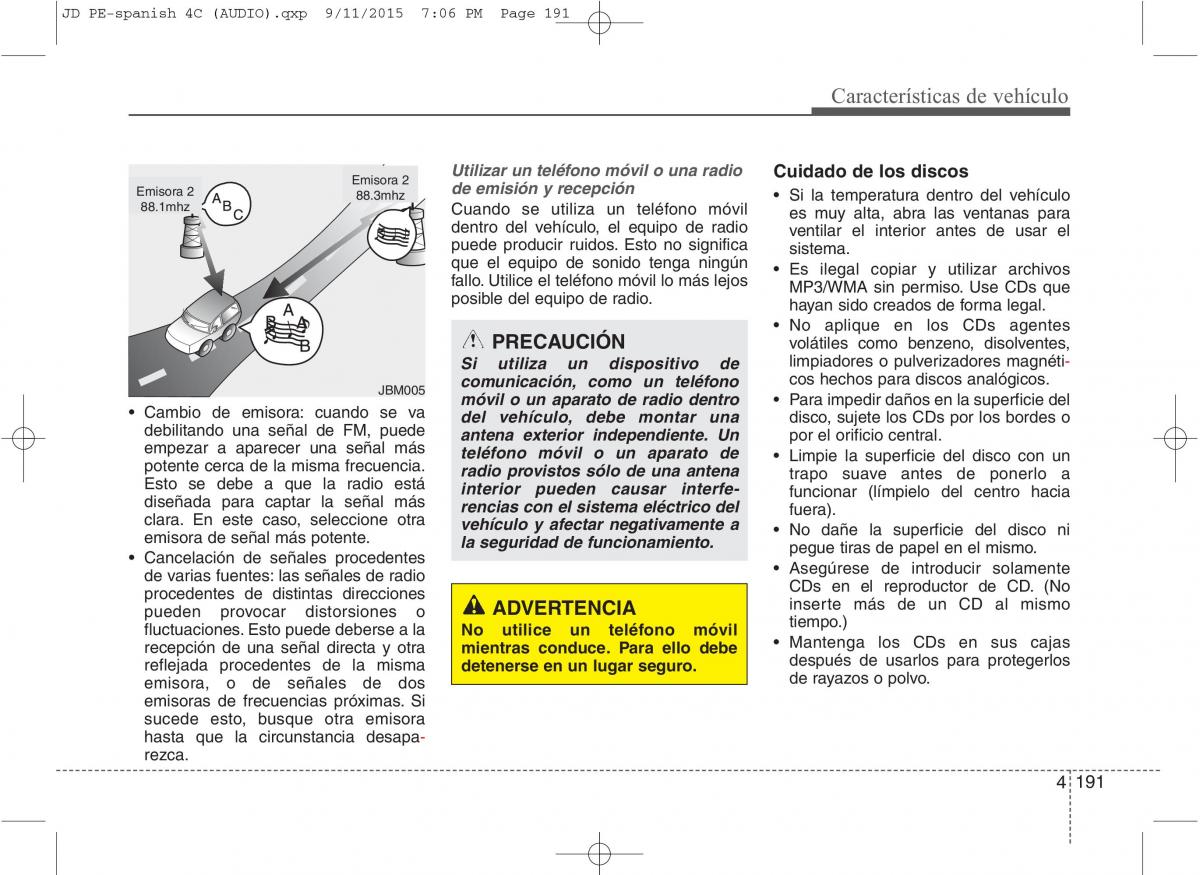 KIA Ceed II 2 manual del propietario / page 276