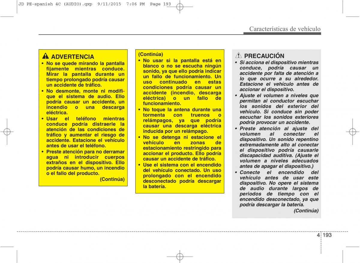 KIA Ceed II 2 manual del propietario / page 278