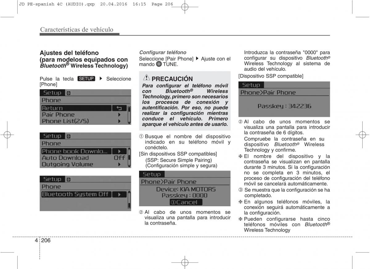 KIA Ceed II 2 manual del propietario / page 291