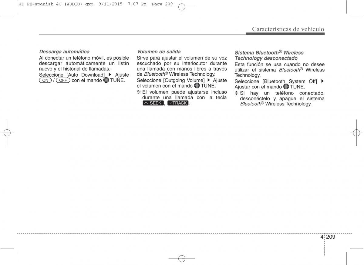 KIA Ceed II 2 manual del propietario / page 294