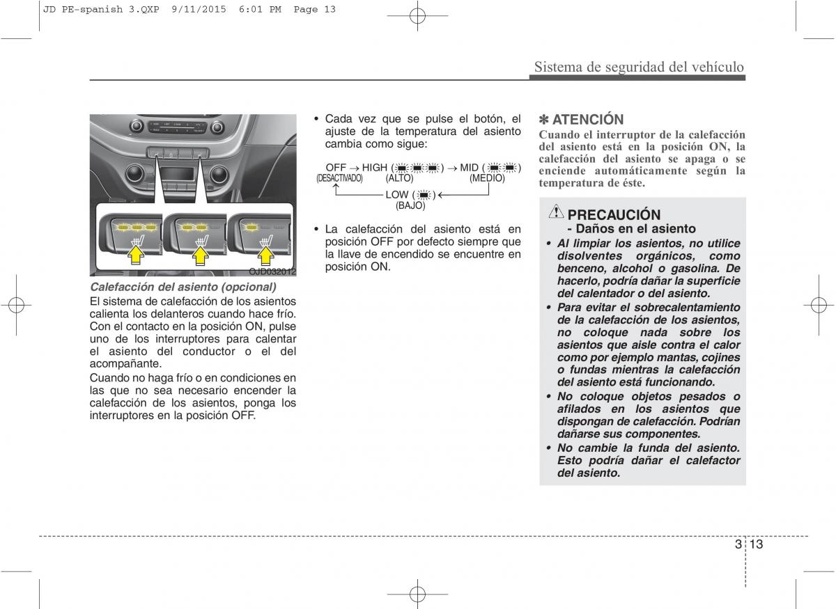 KIA Ceed II 2 manual del propietario / page 30