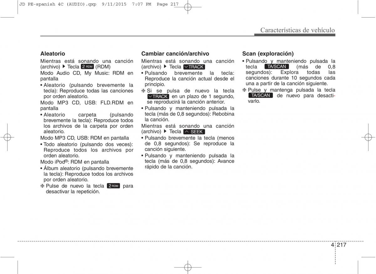 KIA Ceed II 2 manual del propietario / page 302