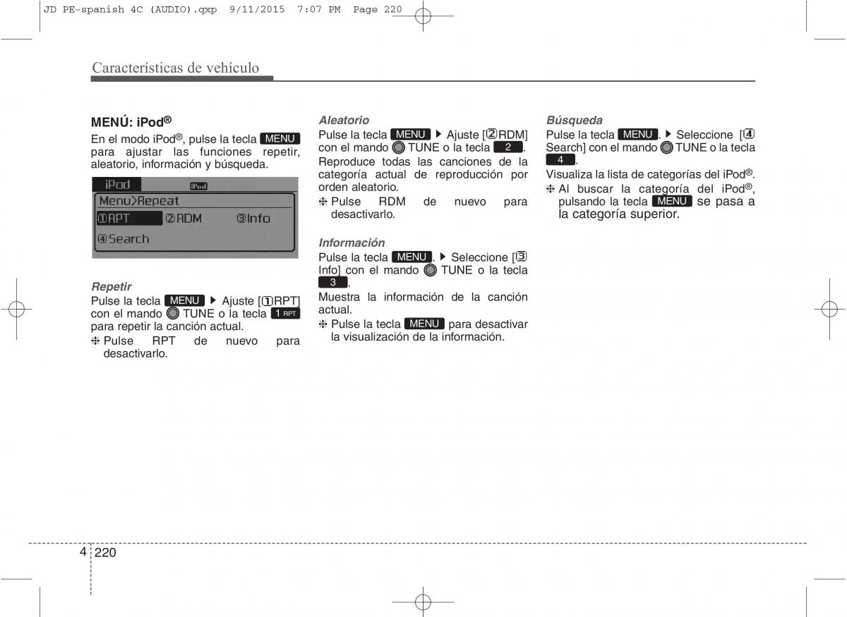 KIA Ceed II 2 manual del propietario / page 305