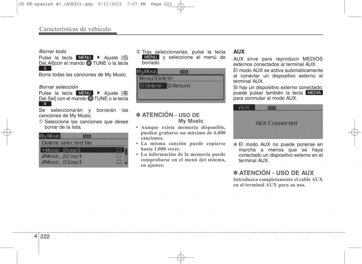 KIA Ceed II 2 manual del propietario / page 307