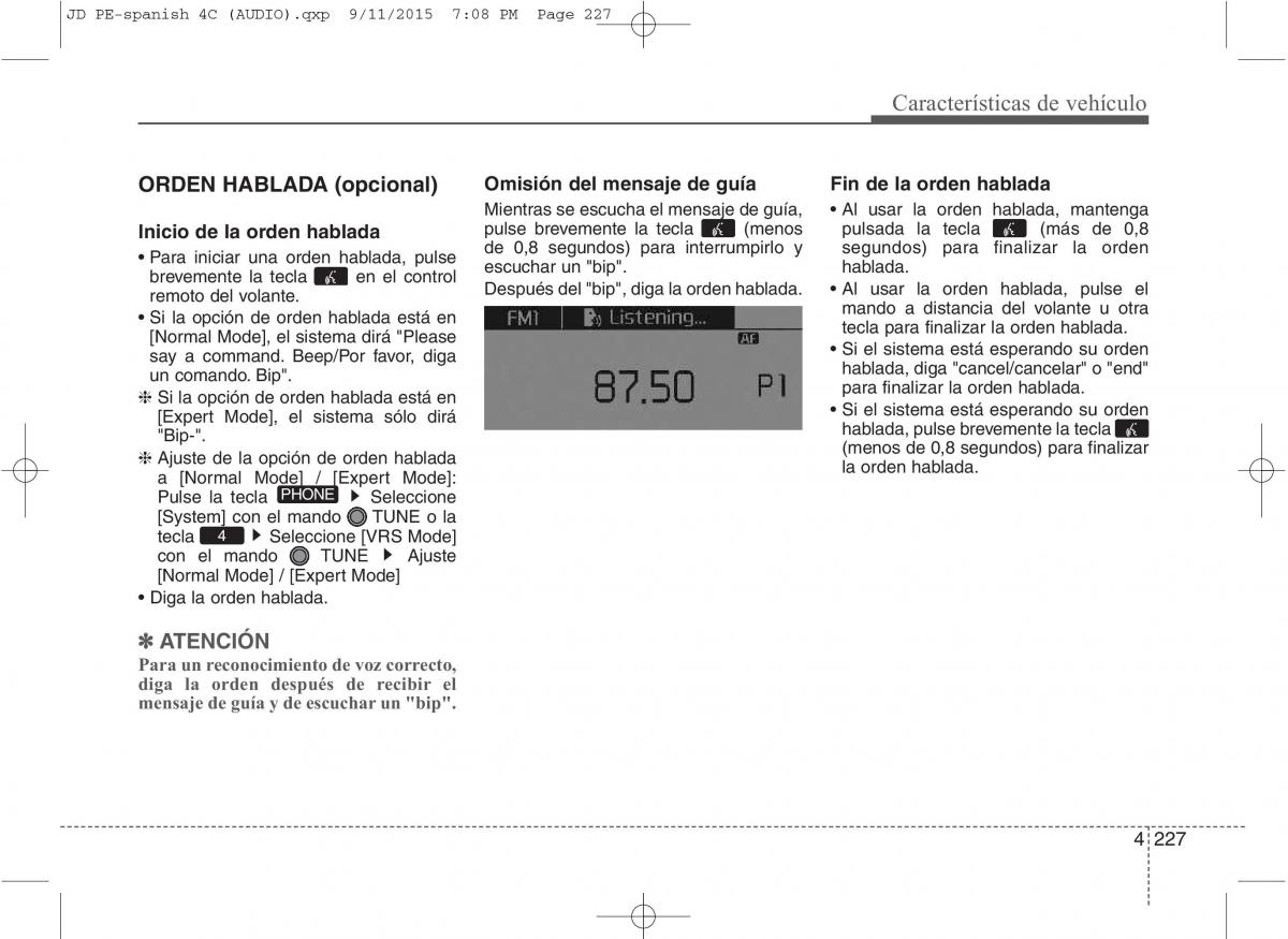 KIA Ceed II 2 manual del propietario / page 312