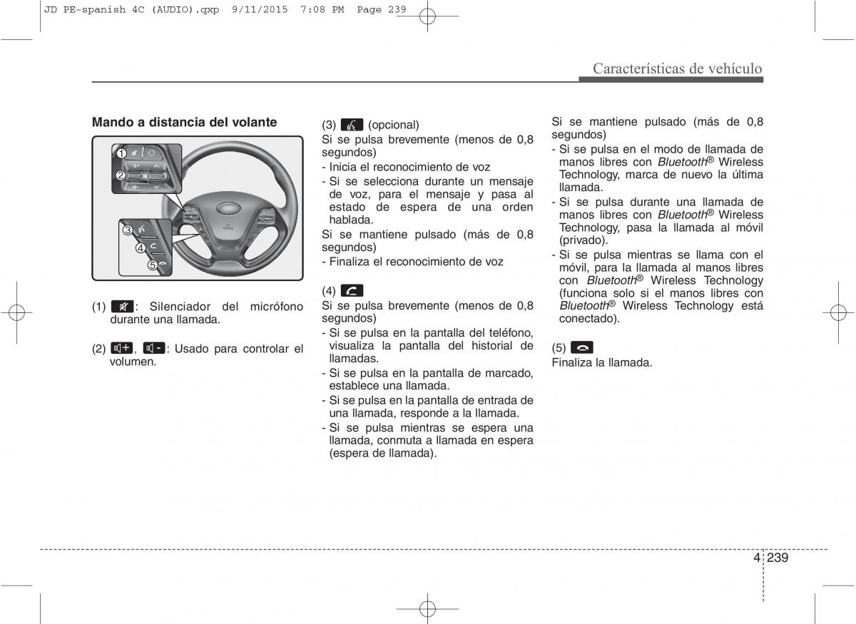 KIA Ceed II 2 manual del propietario / page 324