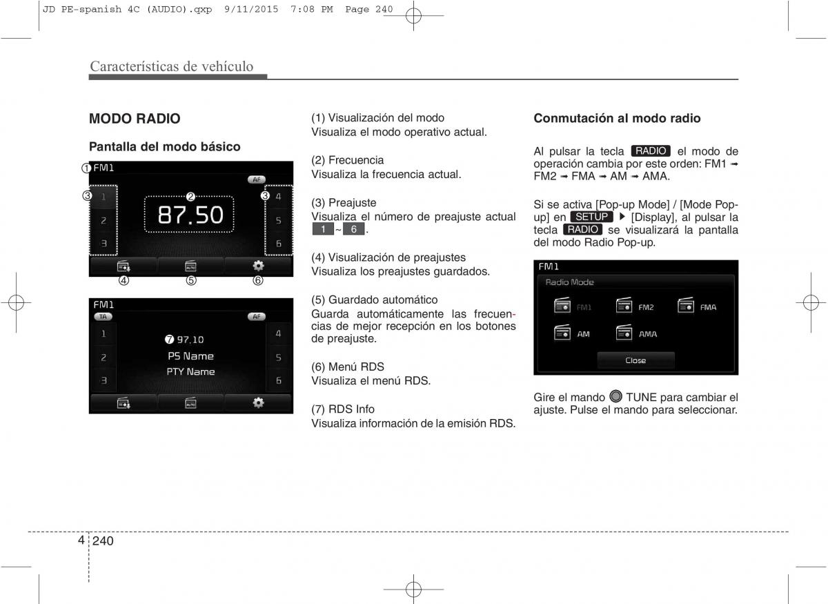 KIA Ceed II 2 manual del propietario / page 325