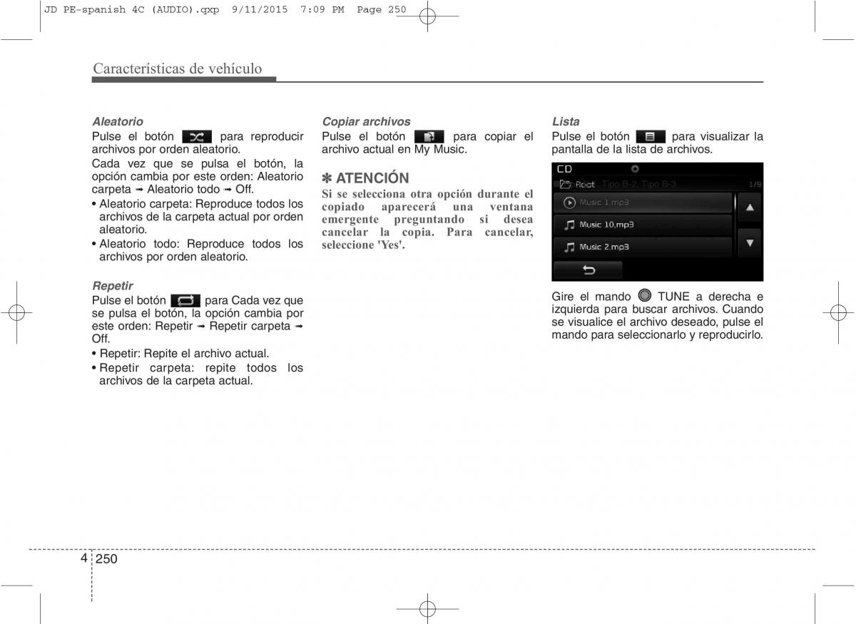 KIA Ceed II 2 manual del propietario / page 335