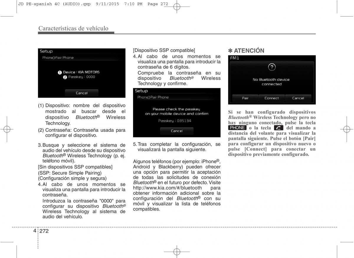 KIA Ceed II 2 manual del propietario / page 357