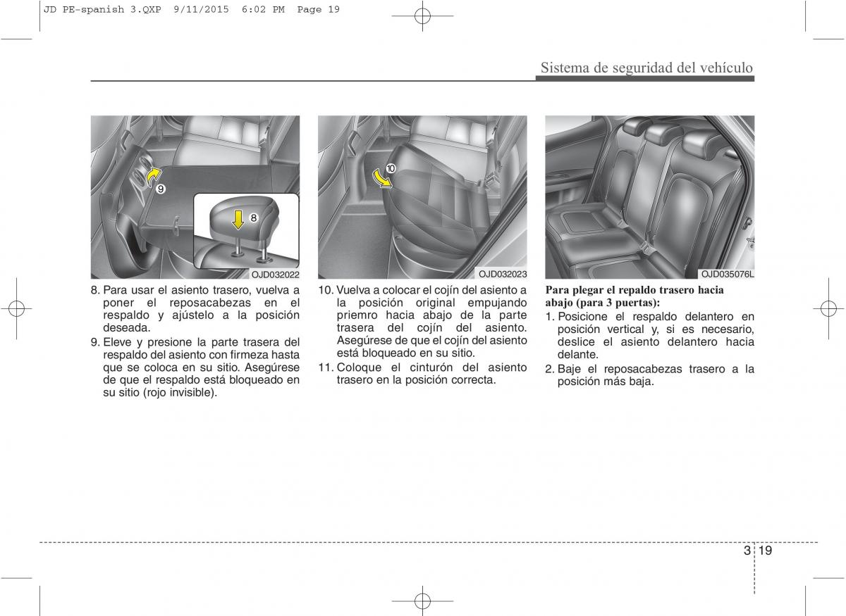 KIA Ceed II 2 manual del propietario / page 36