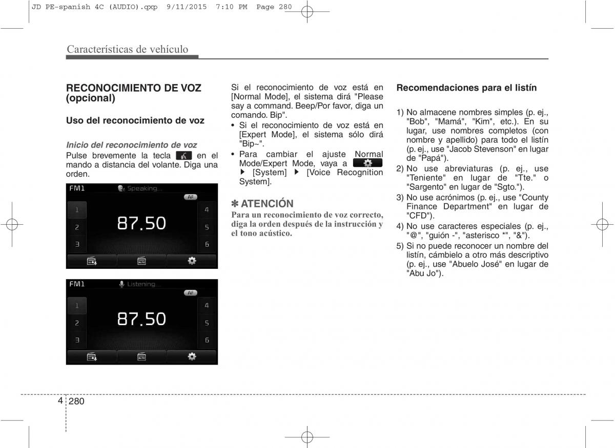 KIA Ceed II 2 manual del propietario / page 365