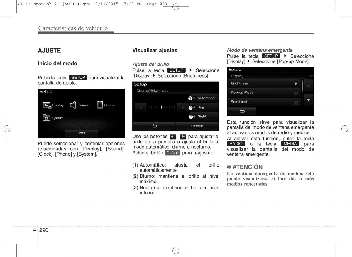 KIA Ceed II 2 manual del propietario / page 375