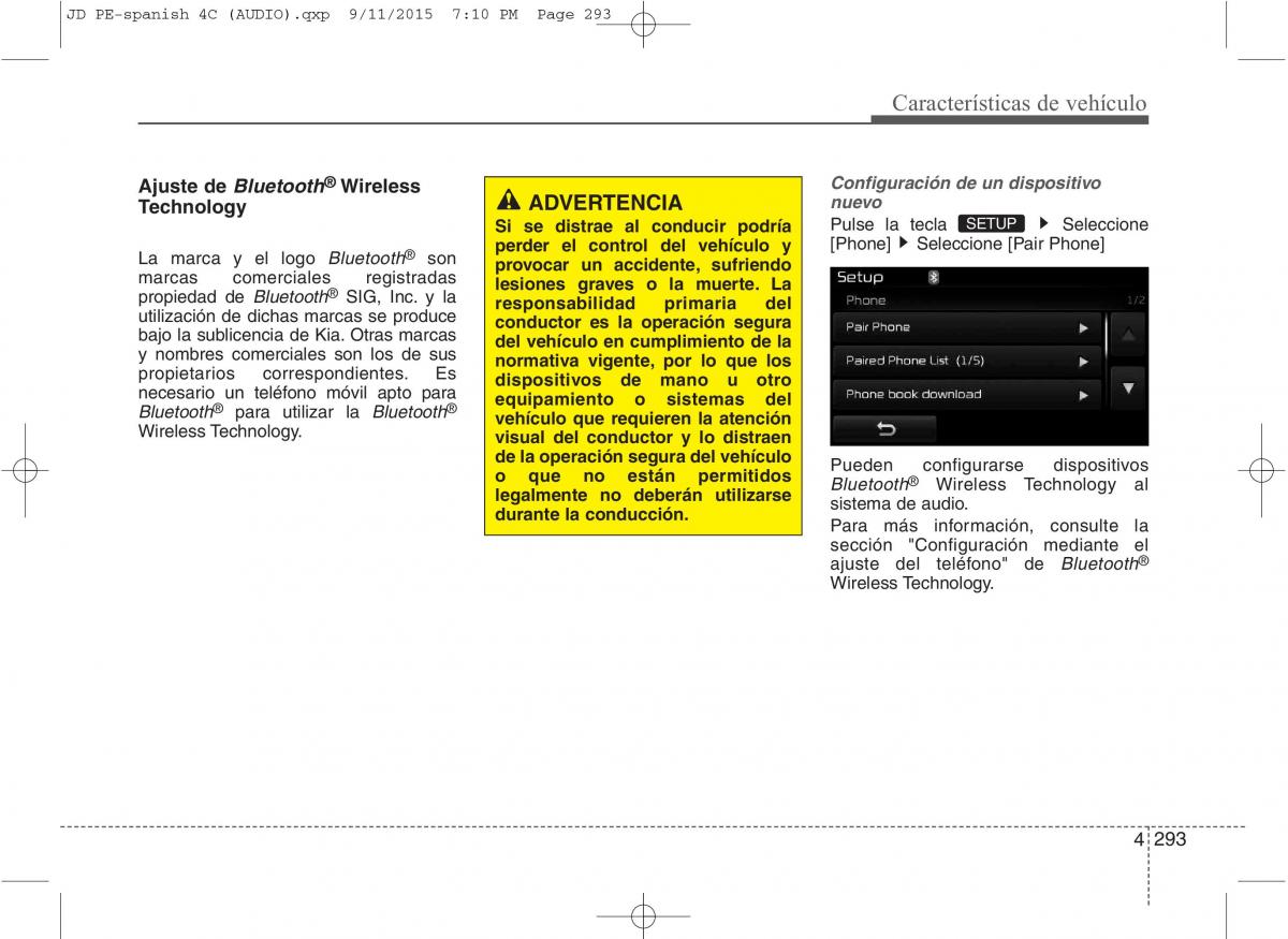 KIA Ceed II 2 manual del propietario / page 378