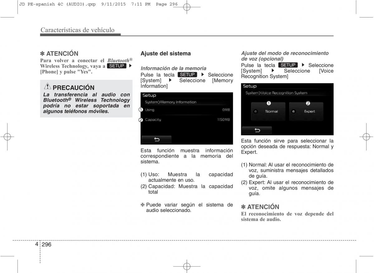 KIA Ceed II 2 manual del propietario / page 381