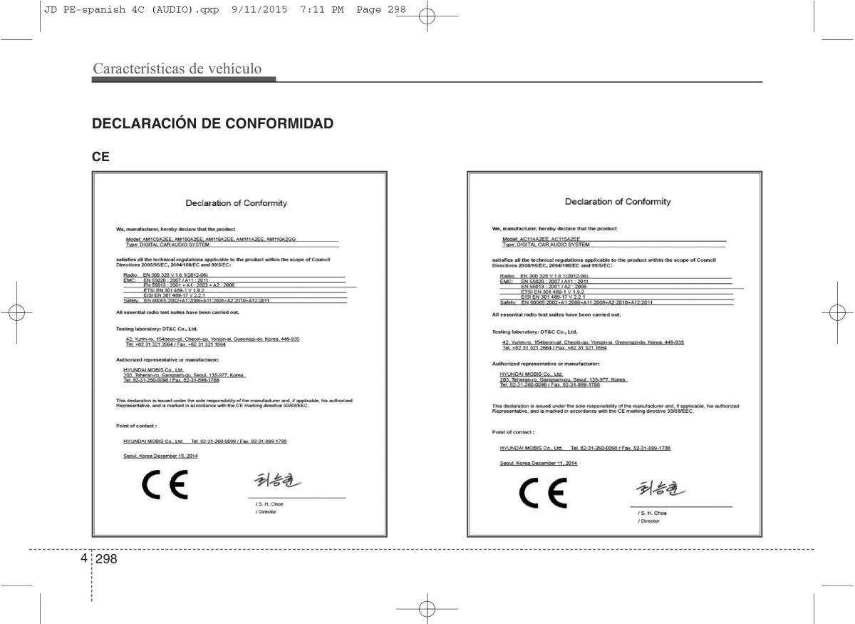 KIA Ceed II 2 manual del propietario / page 383