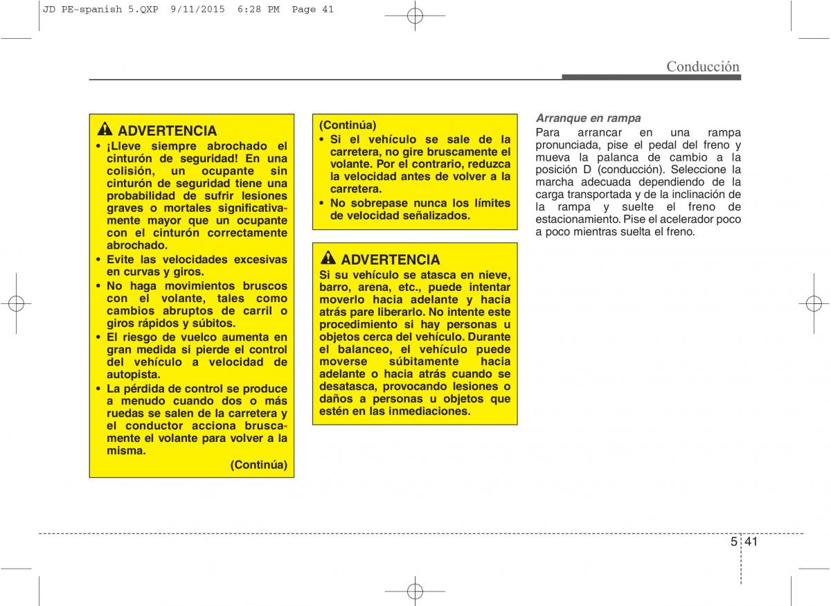 KIA Ceed II 2 manual del propietario / page 424