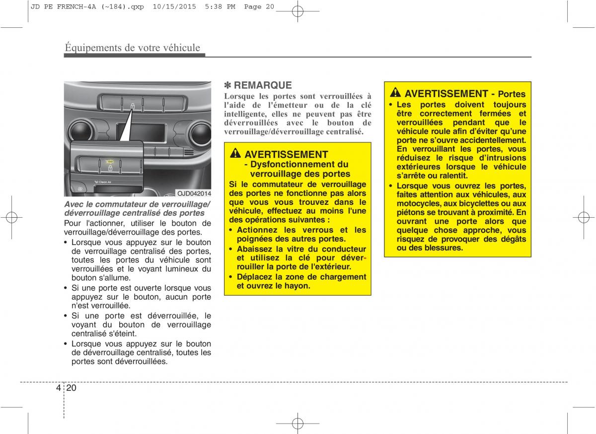 KIA Ceed II 2 manuel du proprietaire / page 106