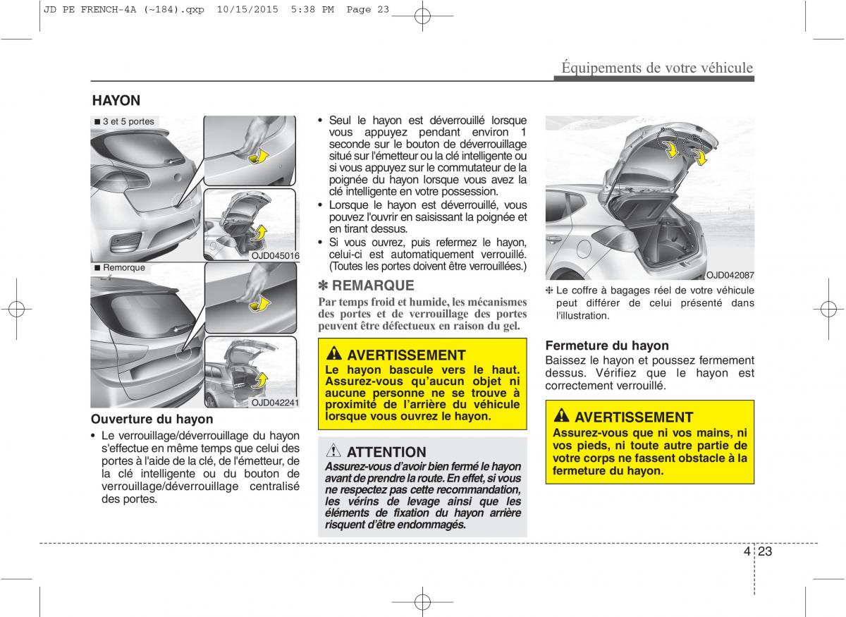 KIA Ceed II 2 manuel du proprietaire / page 109