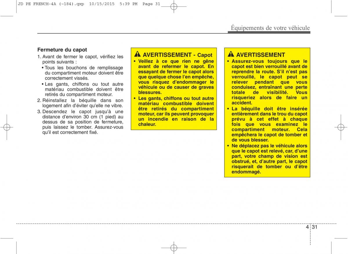 KIA Ceed II 2 manuel du proprietaire / page 117