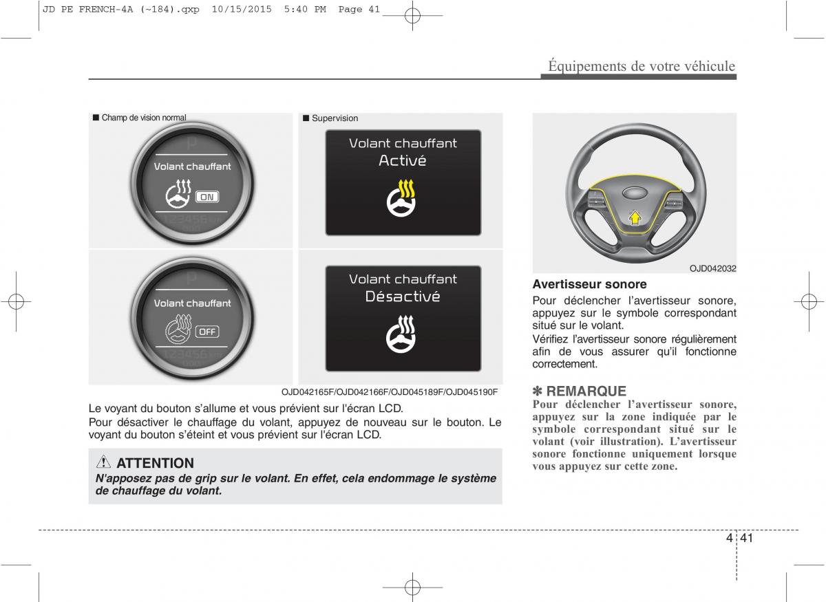 KIA Ceed II 2 manuel du proprietaire / page 127