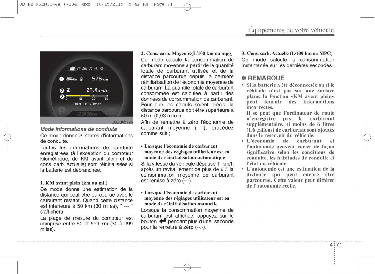 KIA Ceed II 2 manuel du proprietaire / page 157