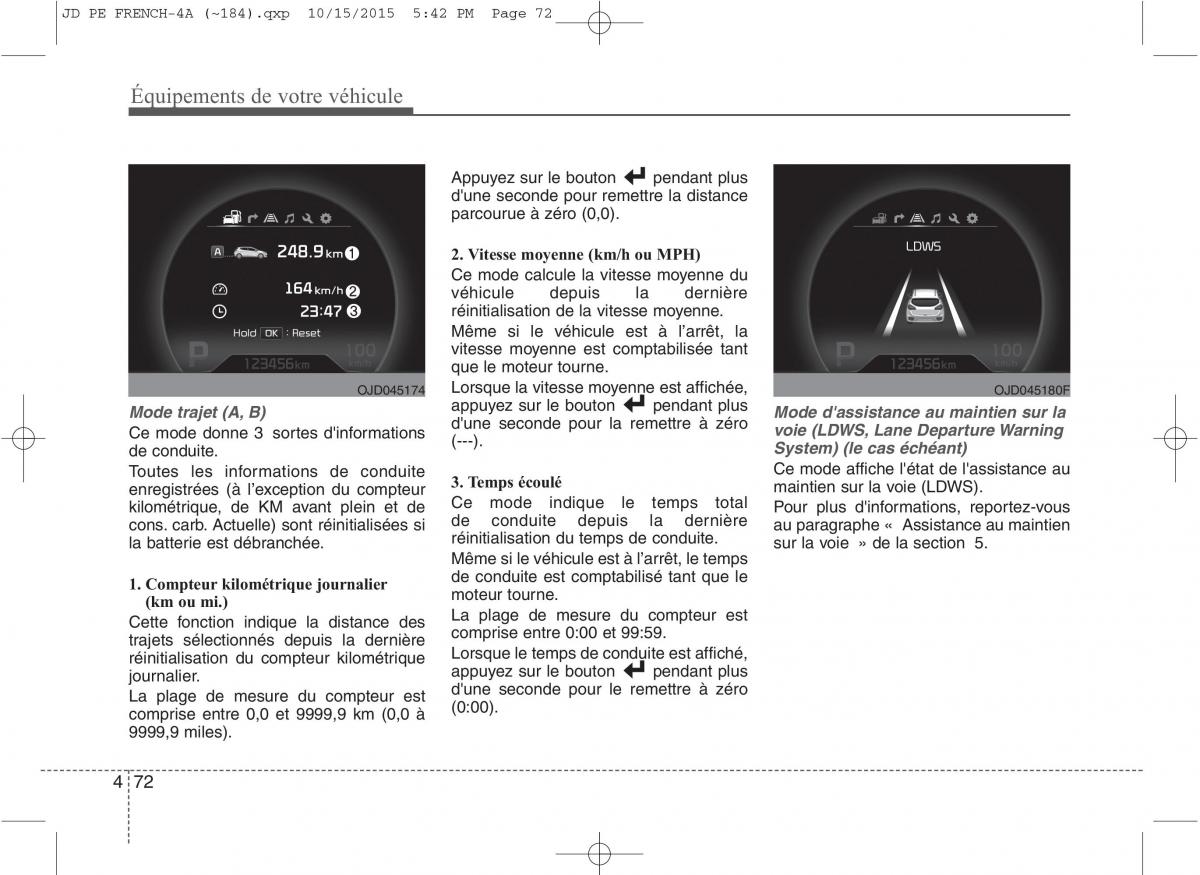 KIA Ceed II 2 manuel du proprietaire / page 158