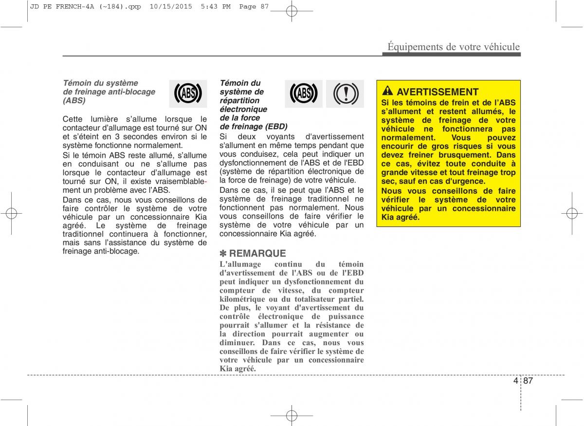 KIA Ceed II 2 manuel du proprietaire / page 173