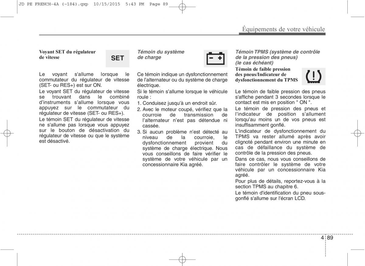 KIA Ceed II 2 manuel du proprietaire / page 175