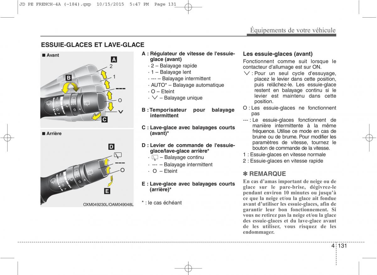 KIA Ceed II 2 manuel du proprietaire / page 217