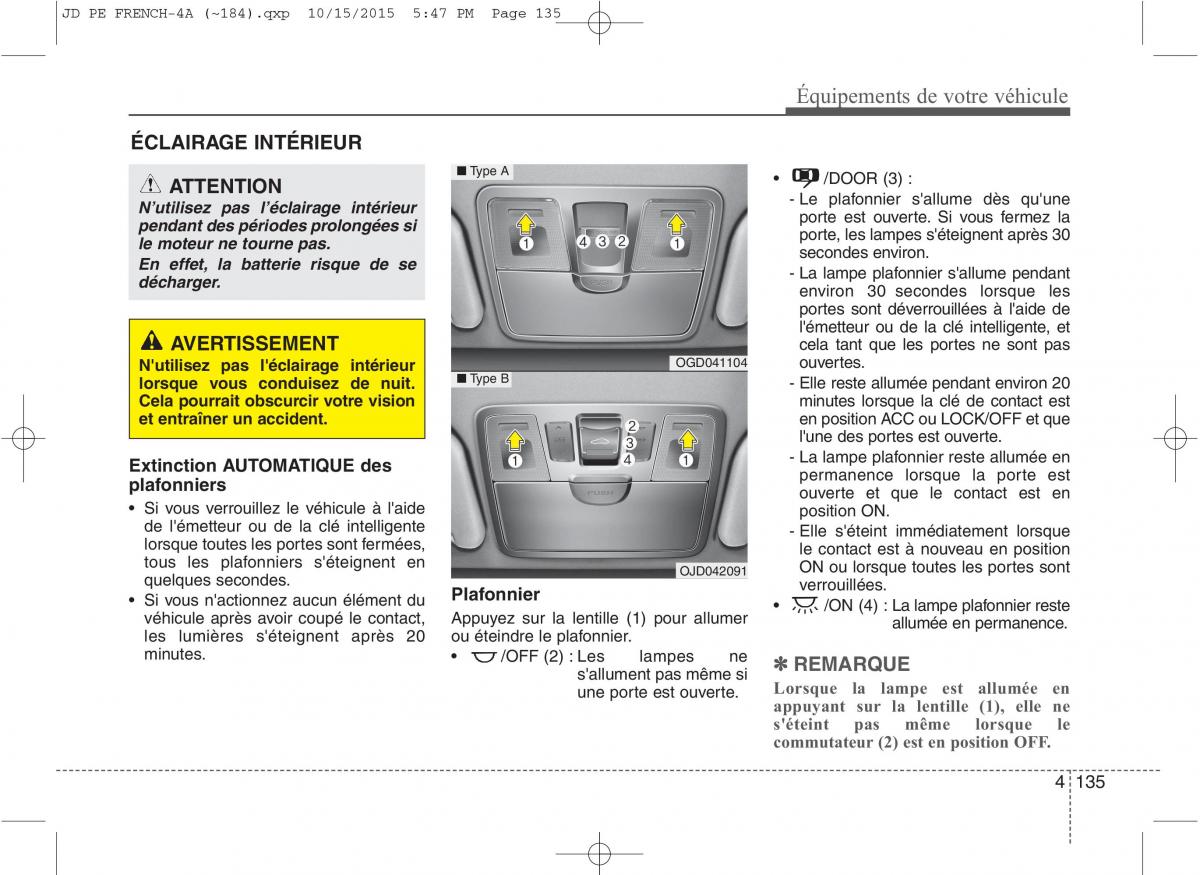 KIA Ceed II 2 manuel du proprietaire / page 221