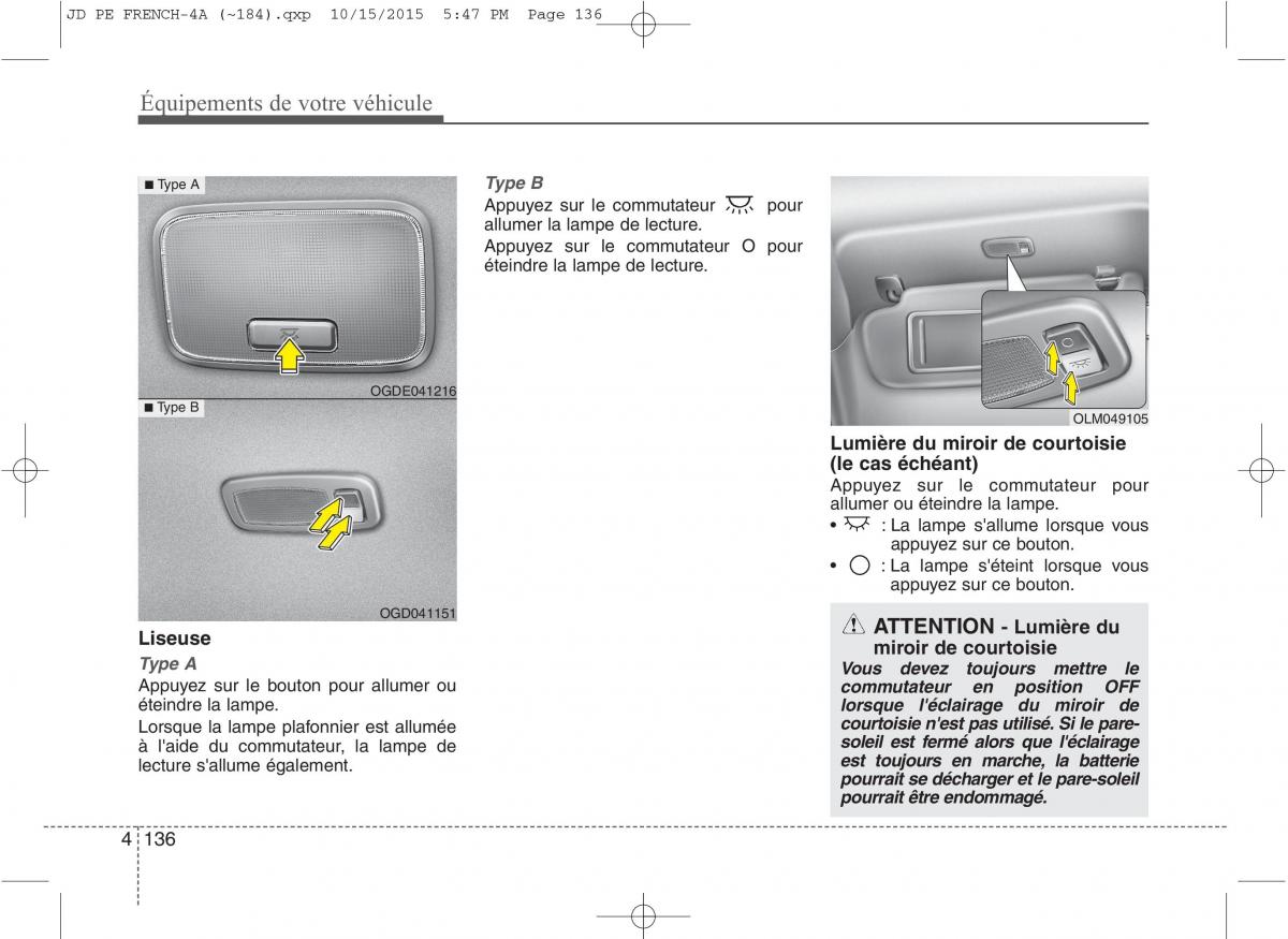 KIA Ceed II 2 manuel du proprietaire / page 222