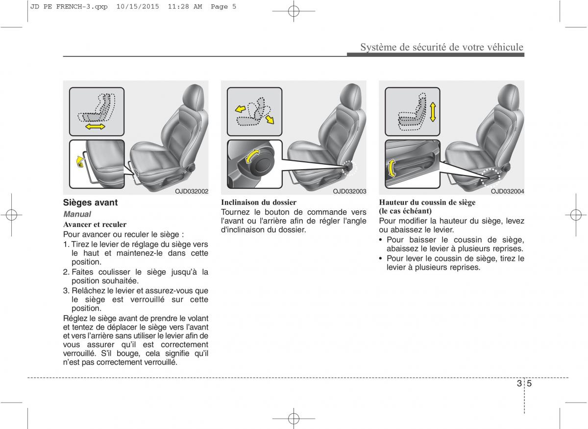 KIA Ceed II 2 manuel du proprietaire / page 23